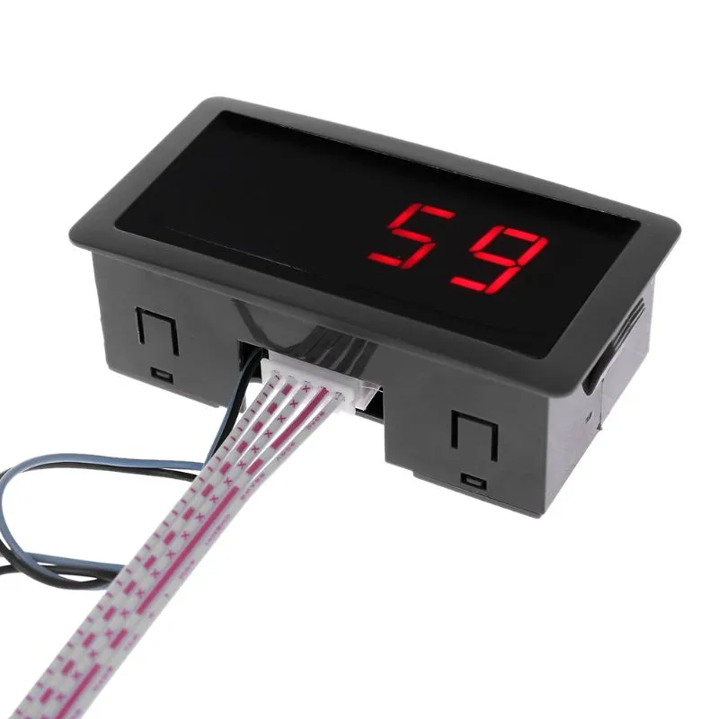 Red DC LED Digital Display 4 Digit 0-9999 Up/Down Plus/Minus Panel Counter Meter with Cable Kathlen Digital Counter 