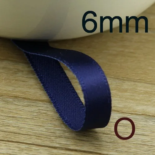 New 6mm Polyester Riband Single Face satin ribbons DIY hair accessories bowknot materials 10Mlot_22