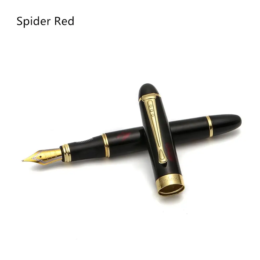 Высококачественная перьевая ручка Iraurita полностью Металлическая золотая ручка с зажимом роскошные ручки Jinhao 450 Caneta канцелярские принадлежности для офиса и школы A6293 - Цвет: Spider Red