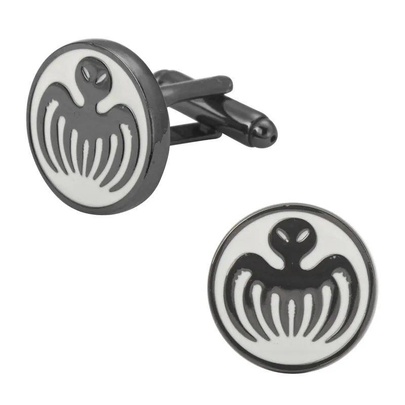 

A pair of high quality black 007 marine animal Octopus Cufflinks groom wedding gifts for men shirt cuff Cufflinks
