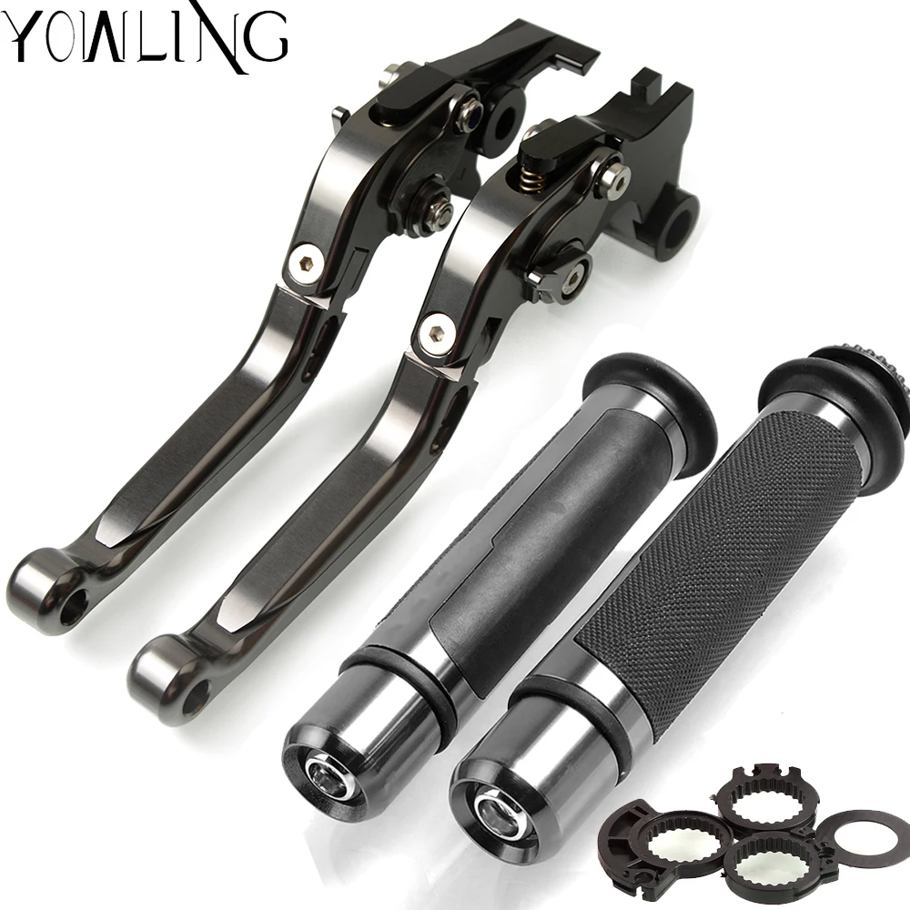 Motorcycle Adjustable Folding Brake Clutch Levers Handlebar Hand Grips Handle Grip For YAMAHA FJR 1300 FJR1300 2003 | Автомобили и