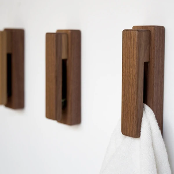 Деревянные крючки для полотенец в деревенском стиле, настенные вешалки для хранения, кепки, стойки, полосы, домашний декор, организация ванной комнаты, кухни, ручки