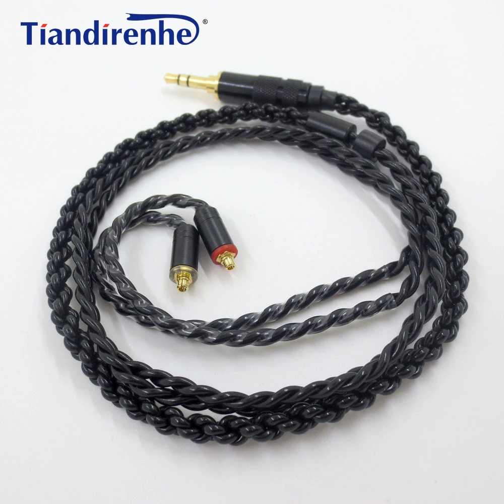 Обновления 60 см mmcx-кабель Для Shure SE215 SE425 SE535 SE846 UE900 наушники гарнитура с серебряным