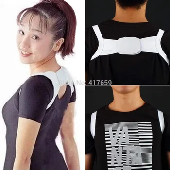 

1 Pair Polyester Body Posture Corrector Beauty Back Support Shoulder Brace Band Belt Correctio for shoulders 35-45cm in width