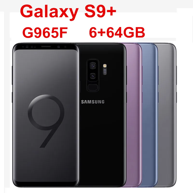 Мобильный телефон samsung Galaxy S9 Plus S9+ G965F с глобальной версией, четыре ядра, 6,2 дюймов, двойной 12 МП, 6 ГБ ОЗУ, 64 Гб ПЗУ, Exynos 9810 NFC