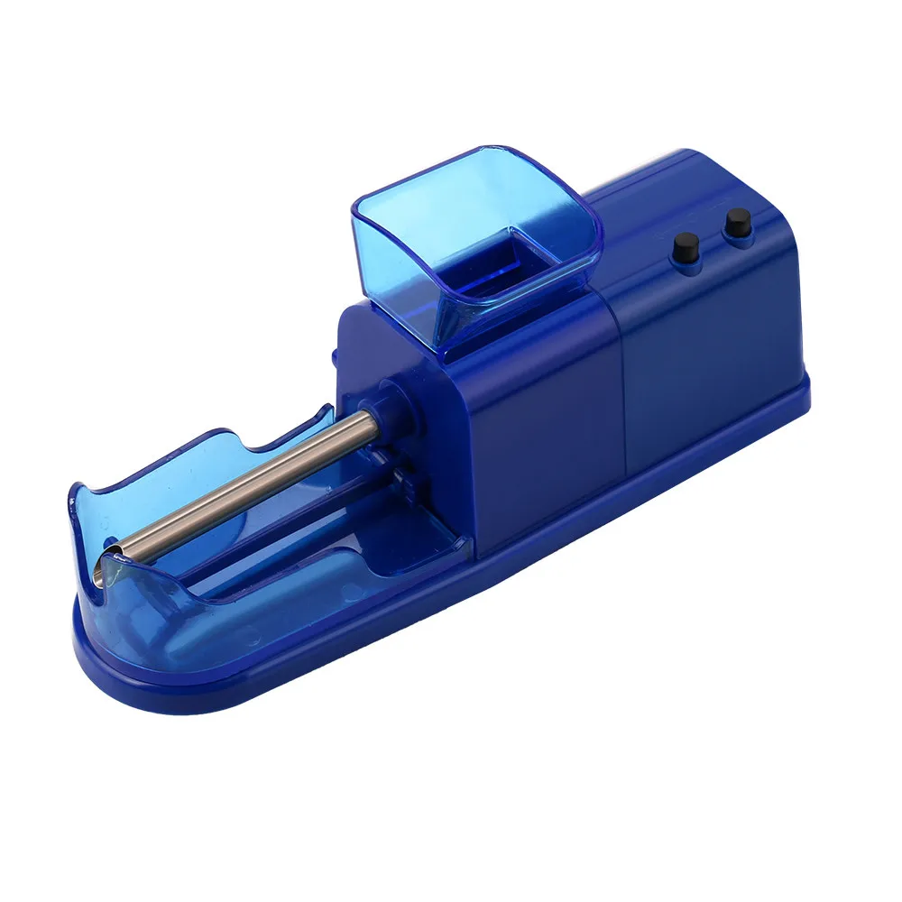 Автоматический Электрический измельчитель табака сигаретная трубка инжектор ролик производитель сигарет прокатки машины инструменты аксессуары для сигарет - Цвет: Blue