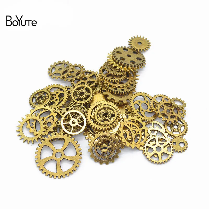 BoYuTe (500 GramLot) Mix Styles Metal Steampunk Gears Diy Steam Punk Alloy Jewelry Accessories (4)
