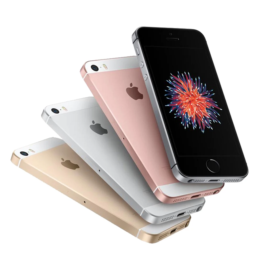 Разблокированный смартфон Apple iPhone SE, 2 Гб ОЗУ, 16 ГБ/32 ГБ/64 Гб ПЗУ, мобильный телефон A9 iOS 9, двухъядерный, 4G LTE, 4,0 дюймов, сканер отпечатков пальцев