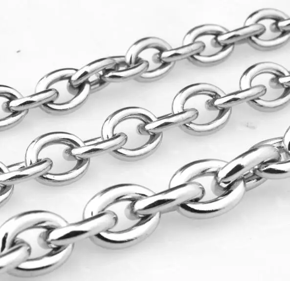 

GNAYY Factory Jewelry 2meter Lot Huge Heavy 15mm Smooth Oval Chain marking DIY Jewelry Finding/Makings Stainless Steel Chain