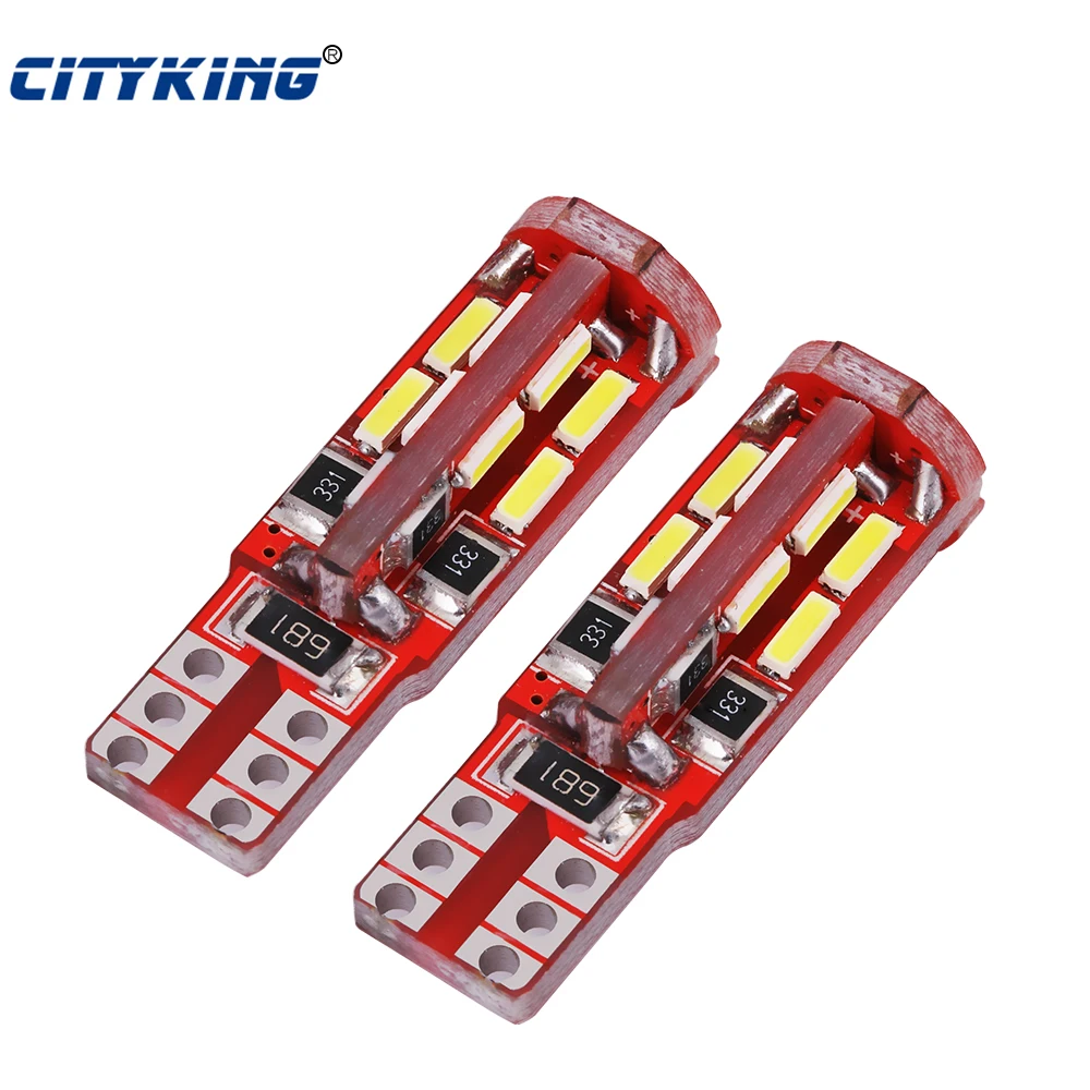 

10pcs T10/w5w led canbus 19led Auto Bulb Lights PartAccessory Load Resistor Bulb Light 4014 SMD t10 19SMD Lamp Canbus Error Free