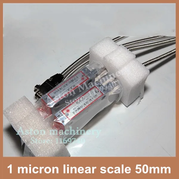 

High Quality High Accuracy linear glass scale 0.001mm / 0.0002" 5V TTL 50mm linear transducer for lathe driller linear scale 1u