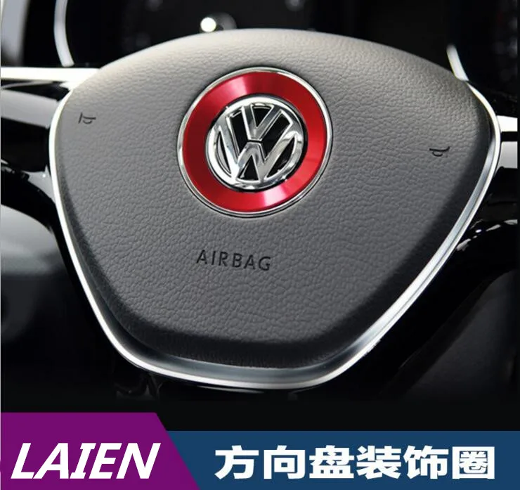 

steering wheel Soft Enamel emblem for 2011-2016 VW Volkswagen golf 6 golf 7 POLO CC Tiguan PASSAT TOURAN Scirocco BEETLE