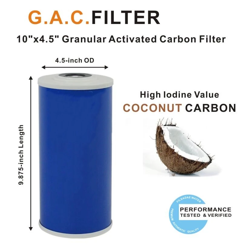 Granular Activated Carbon Filter Big Blue 10 Inch X 4 5 Whole House Replacement Water Filter 5 Micron Gac Jumbo Cartridge Water Filters Aliexpress