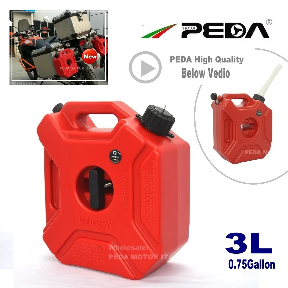 3L Jerry Can Portable fuel tank 0.75 Gallon Plastic diesel cans ATV