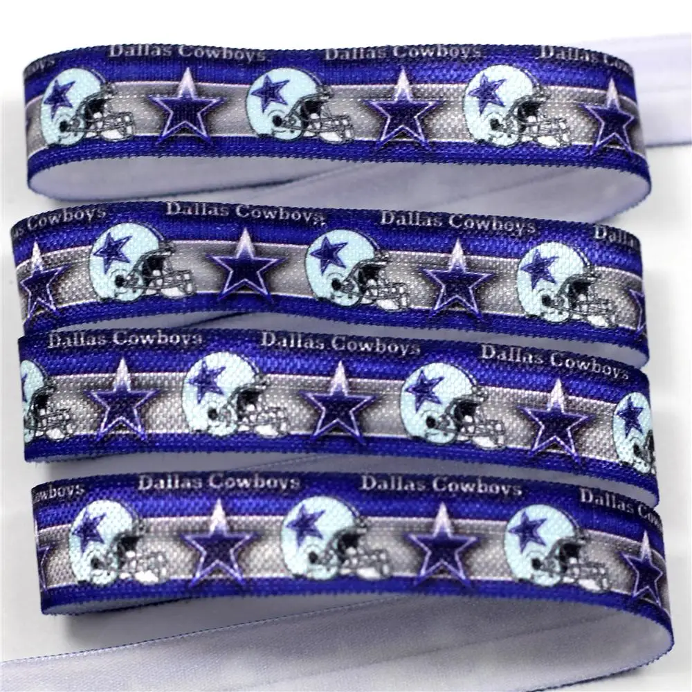 

10 Yards 5/8" 16mm Football Star Printed foe Ribbon Elastic Band Waistband Accessories HT01-PG022-04467-
