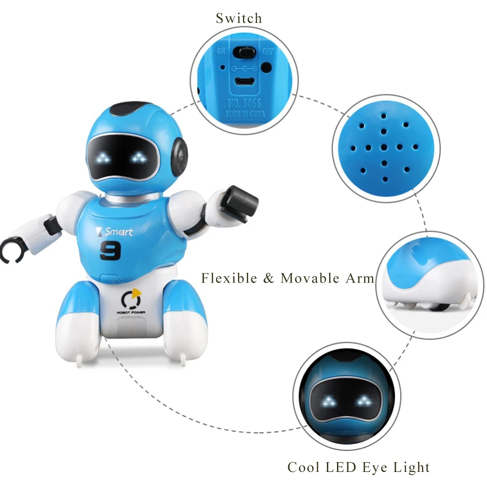 Умный игровой футбольный робот usb зарядка пульт дистанционного управления боевой робот игрушка пение танцы Моделирование RC интеллектуальные футбольные игрушки