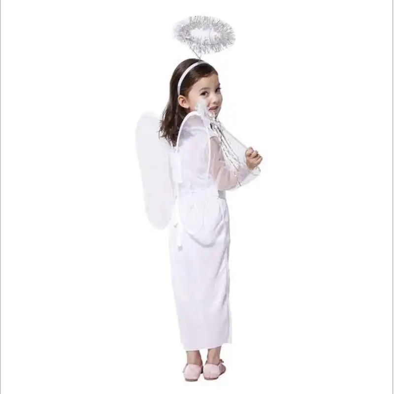 Детские костюмы для выступления платье Белоснежки с «крыльями ангела» платье принцессы платье Костюмы для косплея