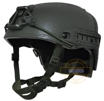 

MILITECH M/LG OD NIJ level IIIA 3A Air Frame Aramid Bulletproof Helmet Airframe Ballistic Helmet With 5 Years Warranty