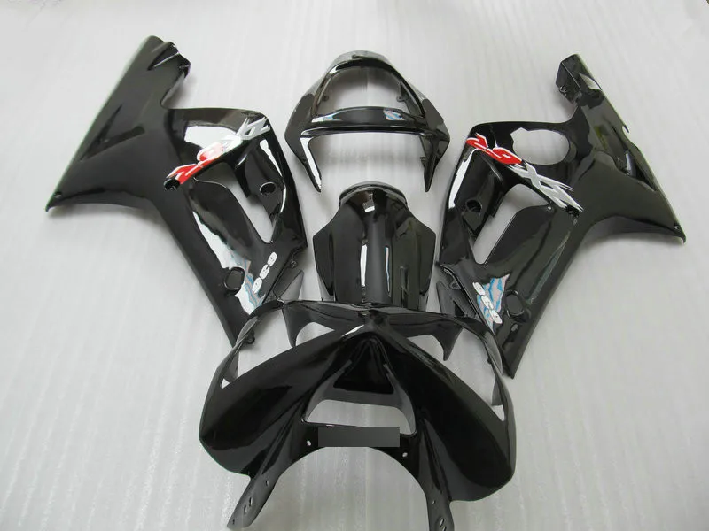 

Injection mold Fairing kit for KAWASAKI Ninja ZX6R 636 03 04 ZX 6R 2003 2004 zx 6r ABS gloss black Fairings set+gifts KA25