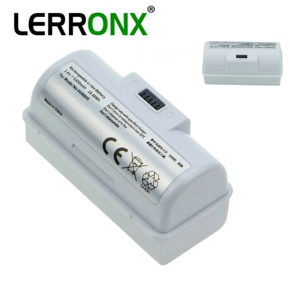 

LERRONX High Quality Spare Parts 3.6V 5.3Ah Lithium ion Replacement Battery for iRobot Braava Jet 240 241 244 Model 4446040