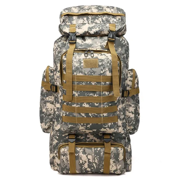 80L водонепроницаемый альпинистский походный военный тактический рюкзак, сумка для кемпинга, альпинизма, спорта на открытом воздухе, 3P сумка S510 - Цвет: ACU