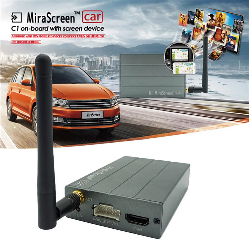 Мини MiraScreen автомобильный WiFi Дисплей донгл зеркало HD коробка Airplay Miracast DLNA gps навигация автомобиль для Android телефон планшет Pad tv