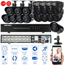 OWSOO 16CH канала Полный CIF 800TVL видеонаблюдения DVR безопасности Системы Ночное видение Android/iOS приложение PC обнаружения движения зум