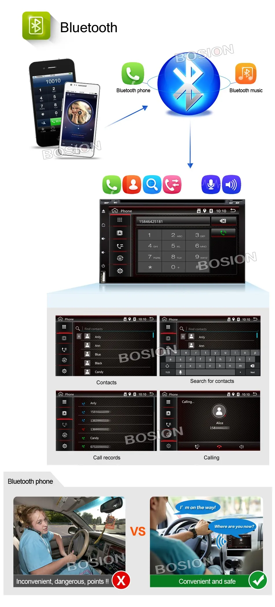 Clearance Bosion 2din android 8.1 Car Radio 6.95 inch DVD GPS Navigation Bluetooth Universal For nissan qashqai Toyota Player multimedia 13