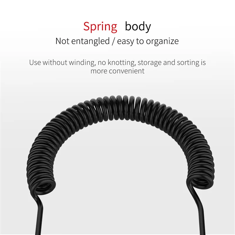 Spring body USB C Cable for Samsung Huawei 2.4A Fast Micro USB Type C usb-c Charging Data Cable Phone Charger Code for Xiaomi