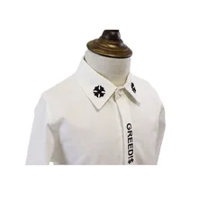 Г. Весенне-осенняя хлопковая однотонная Повседневная универсальная Модная рубашка с длинными рукавами для милых и красивых маленьких мальчиков