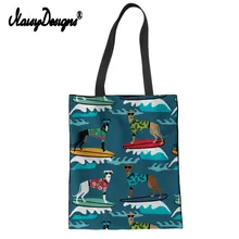 Noisydesigns, модная женская сумка через плечо с принтом животных «Грейхаунд», сумки через плечо, сумка для покупок, сумка для девочек, школьная сумка, женские сумки