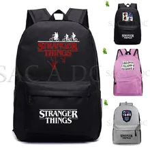 Странные вещи сумка Mochila для женщин и мужчин рюкзак для ноутбука холщовые школьные сумки для подростков повседневный рюкзак для путешествий