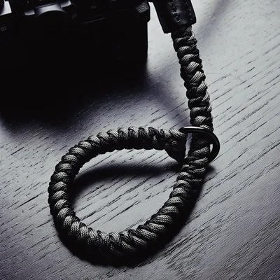 Ручная нейлоновая веревка для камеры плечевой ремень для беззеркальной цифровой камеры Leica Canon Fuji Nikon Olympus Pentax sony - Цвет: Светло-серый