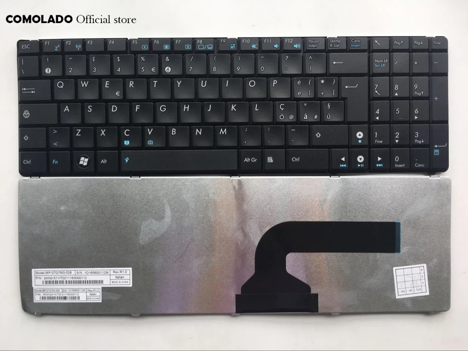 IT Italian Keyboard For Asus N61 N50 N51 N60 X61S U50 Laptop Keyboard IT Layout