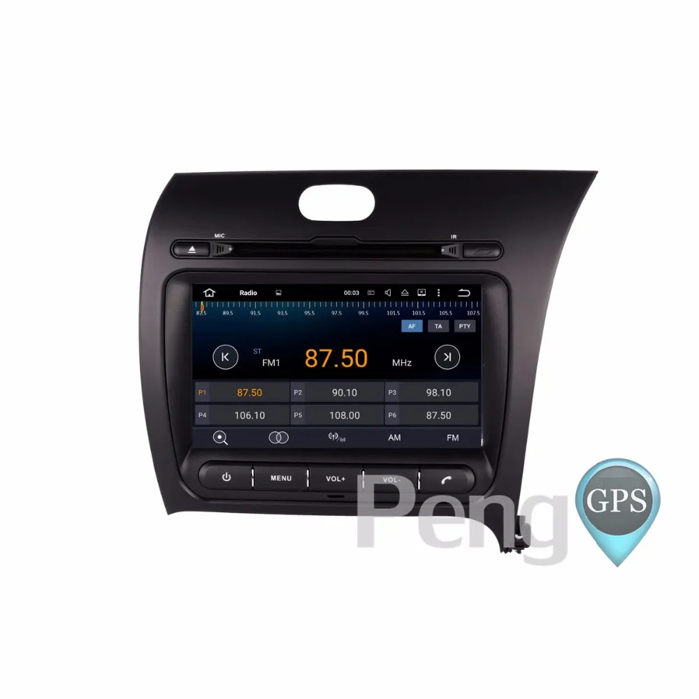 Excellent 8 Core 2 Din Android 8.0 CD DVD Player Car Radio for Kia Cerato K3 Forte 2013-2016 GPS Navigation Left/Right Hand Drive Stereo 3