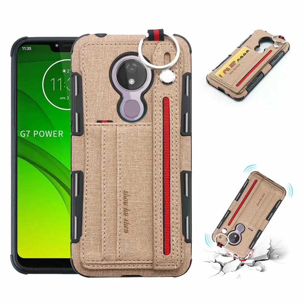 Роскошный чехол для moto rola moto One чехол с держателем для кредитных карт для moto G7 G7 power E5 Plus Play