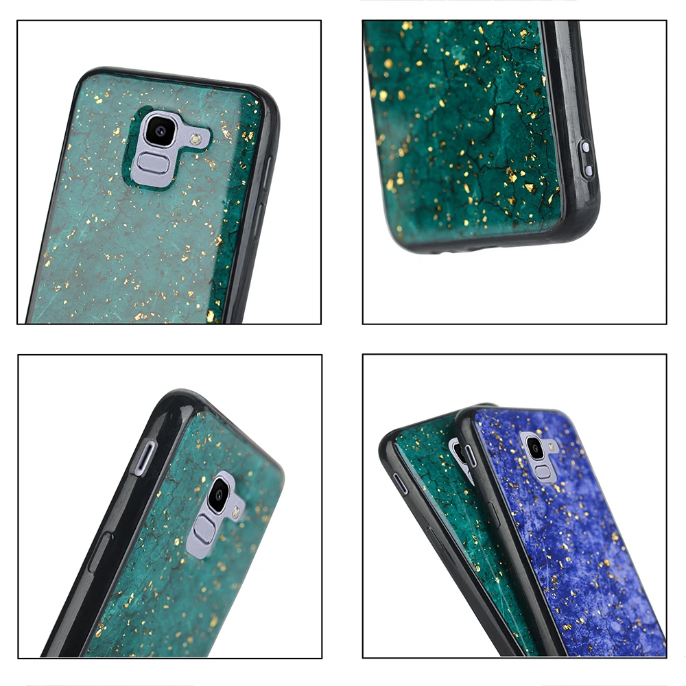 Foil Bling Marble Case For Samsung Galaxy J4 J6 Plus 2018 Cover Glitter Soft TPU Case For Samsung Galaxy J8 2018 J4 J6 2018 Capa (2)