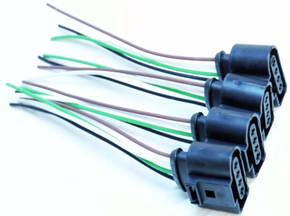 4pcs/lot 4 Pin/Way Ignition Coil Connector Plug Repair Kit With Wire