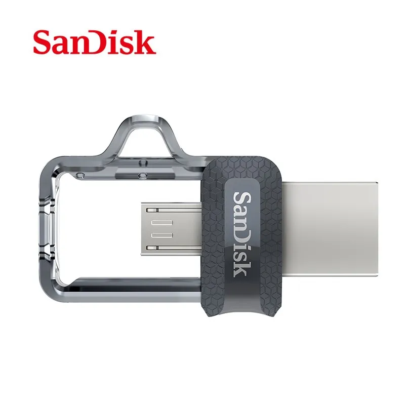 SanDisk двойной OTG usb флеш-накопитель DD3 130 Мб/с 16 ГБ 32 ГБ 64 Гб 128 ГБ USB 3,0 флеш-накопитель для Android телефона/Компьютерная флешка