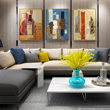 

Picasso World Famous Abstract Guitar Canvas Painting Posters And Prints Wall Art Pictures For Living Room Bedroom Home Decor