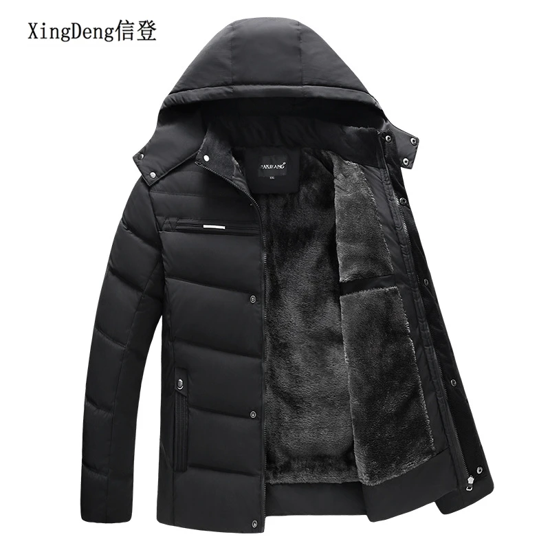 

XingDeng 2018 New Cotton Winter warm jackets fashion Clothing Brand waterproof Jacket And Coat Winter Men Regular Formal Arrival