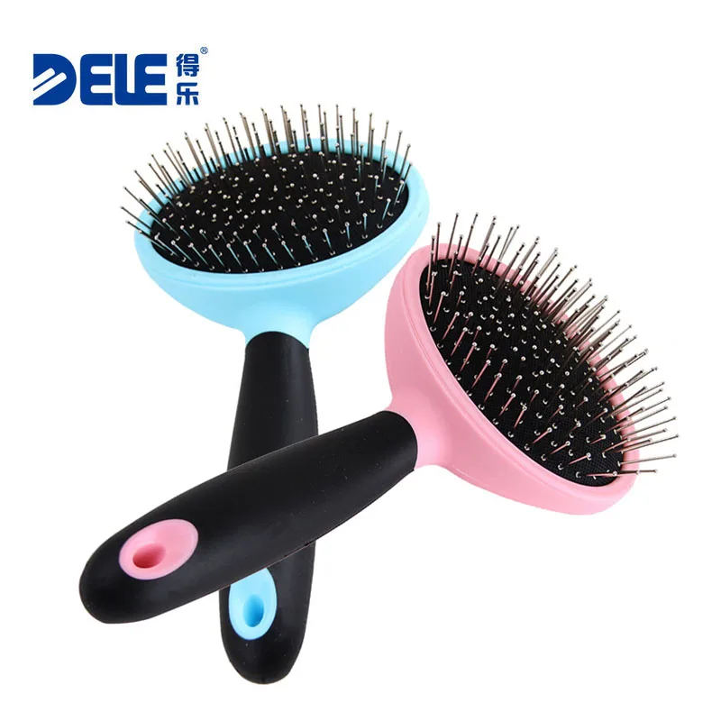 

Dog Cat Comb Shedding Tool Brush Comb Rake Pet Fur Grooming Quick Clean Short Hair Stainless Steel Needle Combs for Dog