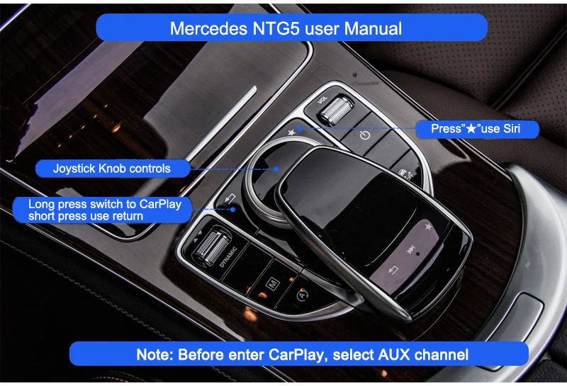 Joyeauto Aftermarket беспроводной Apple CarPlay Retrofit для Mercedes GLA Class X156 X117 15 19 NTG5 Car Play поддержка