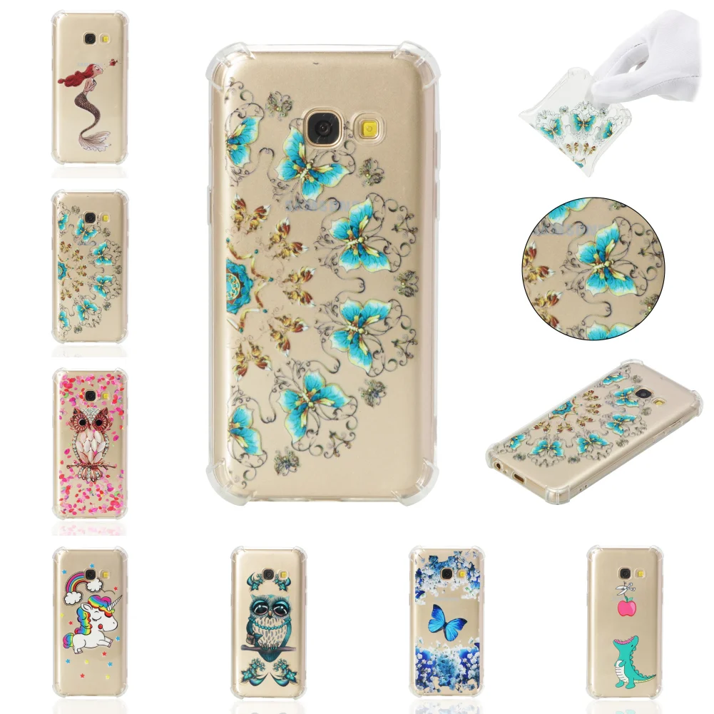 Carcasa для Sumsung Samsung Samsun Galaxy A3 2017 симпатичный лучший новый силиконовый ультра TPU