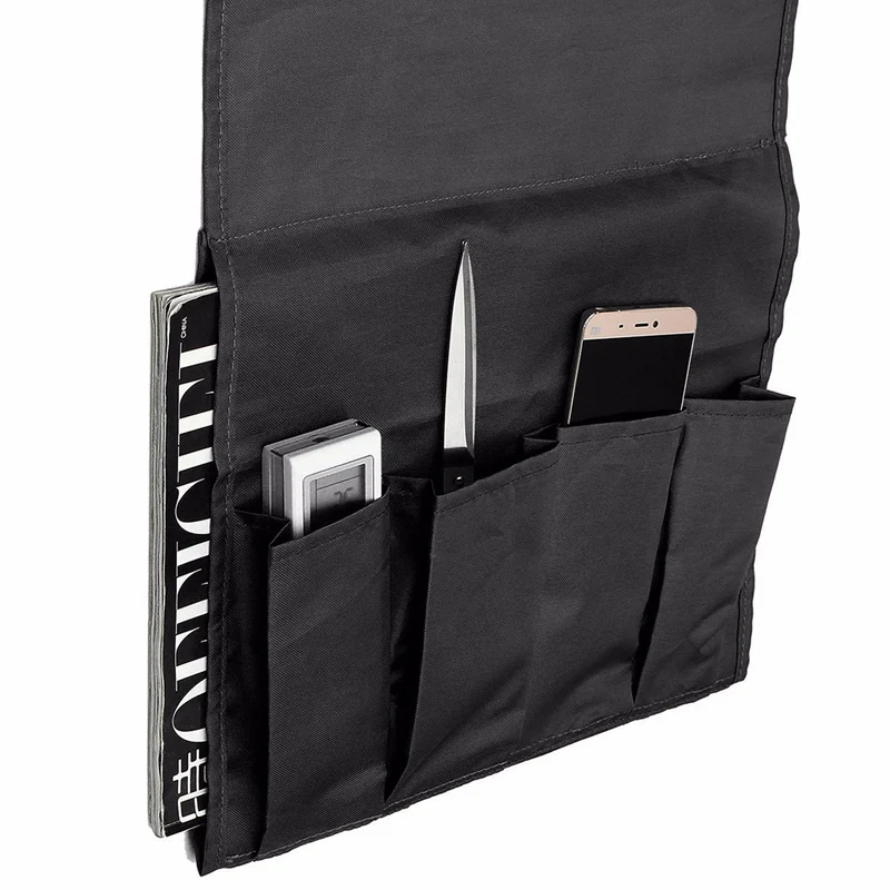 

Multifunctional Polyester 4 Pockets Storage Bag Armchair Couch Sofa Bedside Remote Control Magazine Storage Holder Organizer