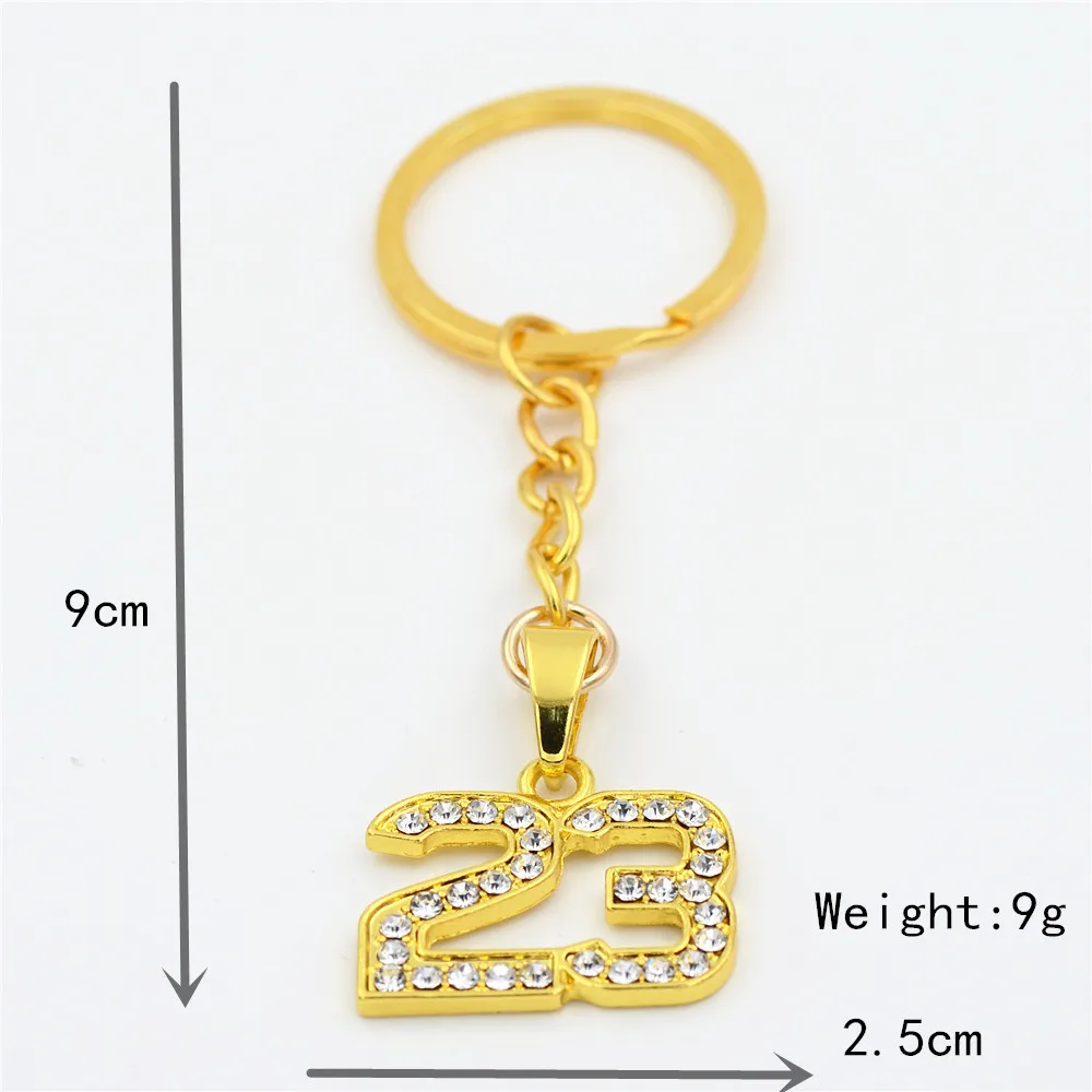 Топовый брелок Uodesign в стиле хип хоп с надписью Superstar Number 23|bling keychain|keychain blingkeychain chain