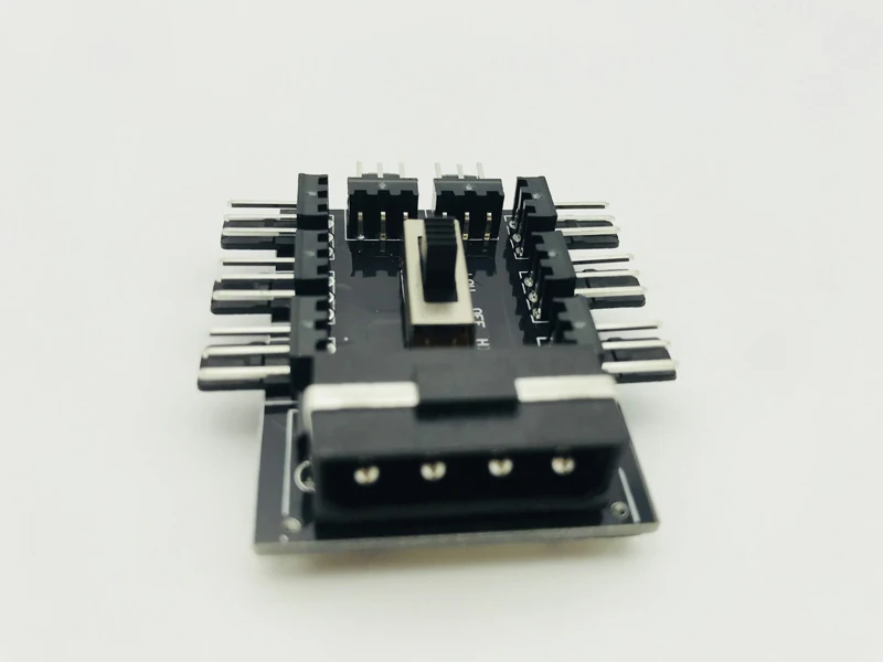 PC 1 to 8 4Pin Cooling Fan Molex Cooler Hub Splitter Cable PWM 3Pin Power Supply Speed Controller Adapter For BTC Miner Mining