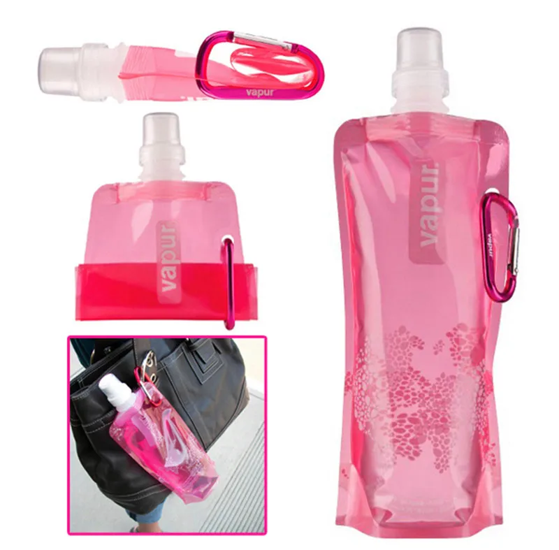 Plastic Water Bags For Drinking Bpa Free Drink Bag Foldable Adult Sports Water Bottle Travel