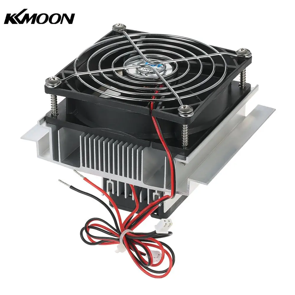 

DIY Thermoelectric Peltier Refrigeration Radiator Semiconductor Cooling System Kit Cooler Conduction Module Fan