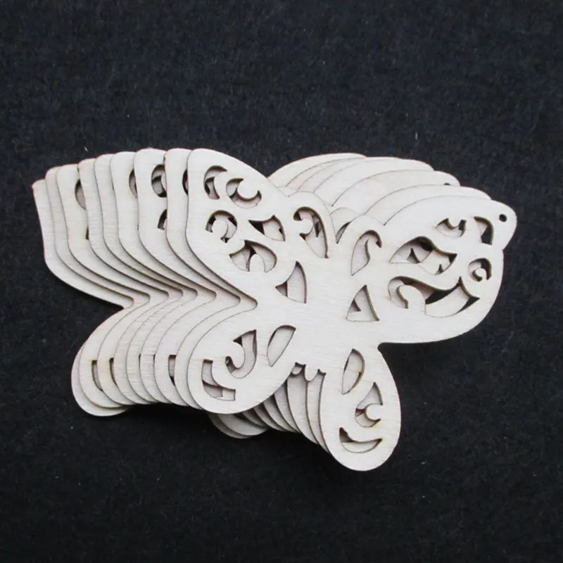 

50pcs/set wholesale high quality pendant die cutting Angle wooden Christmas decorations Wedding decoration 65*60mm 1164